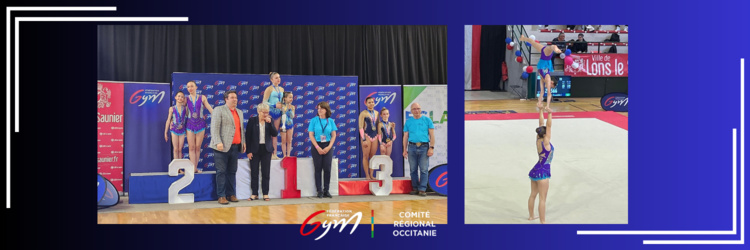 Gym Acrobatique - Championnat de France par unités - Toulouse Vice-championnes de France