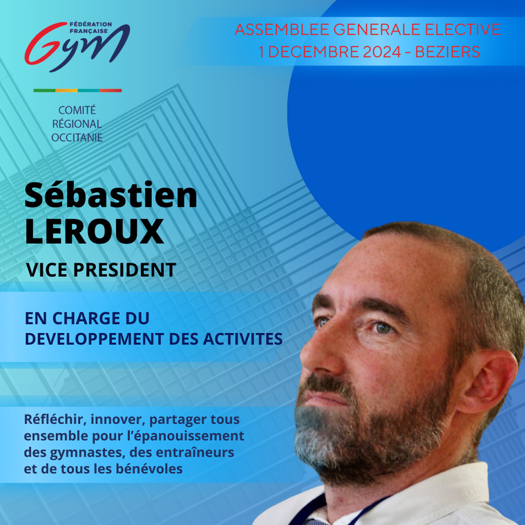 Sébastien LEROUX Vice Président