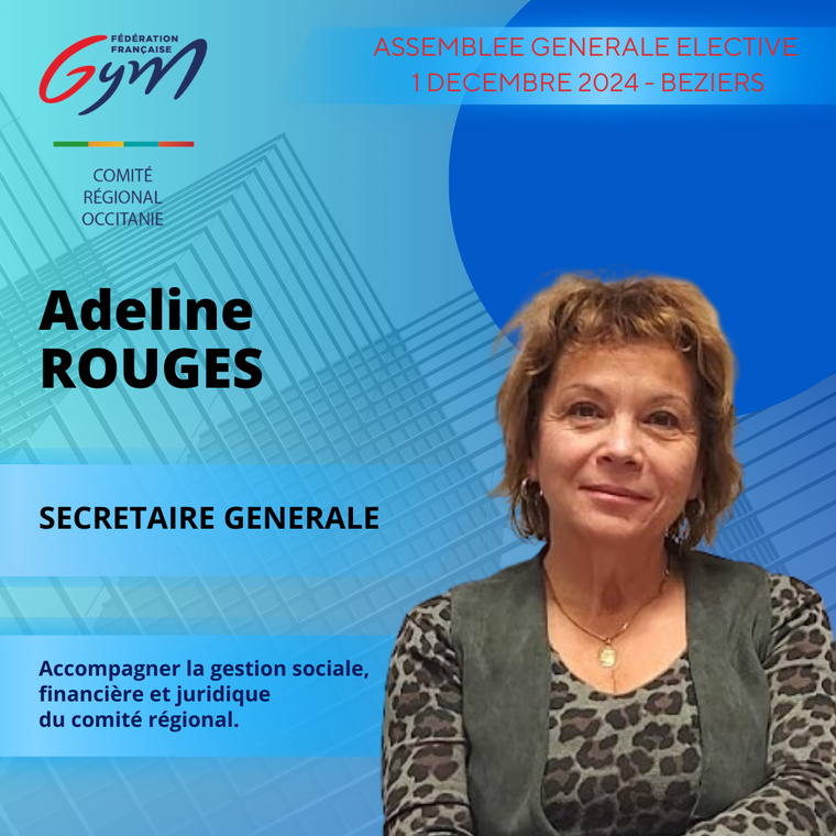 ADELINE ROUGES SECRETAIRE GENERALE