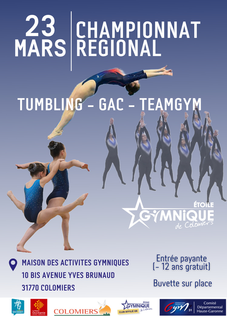 GAC - ​2EME SÉLECTIVE RÉGIONALE FÉDÉRALE LE 23 MARS 2025 À COLOMIERS