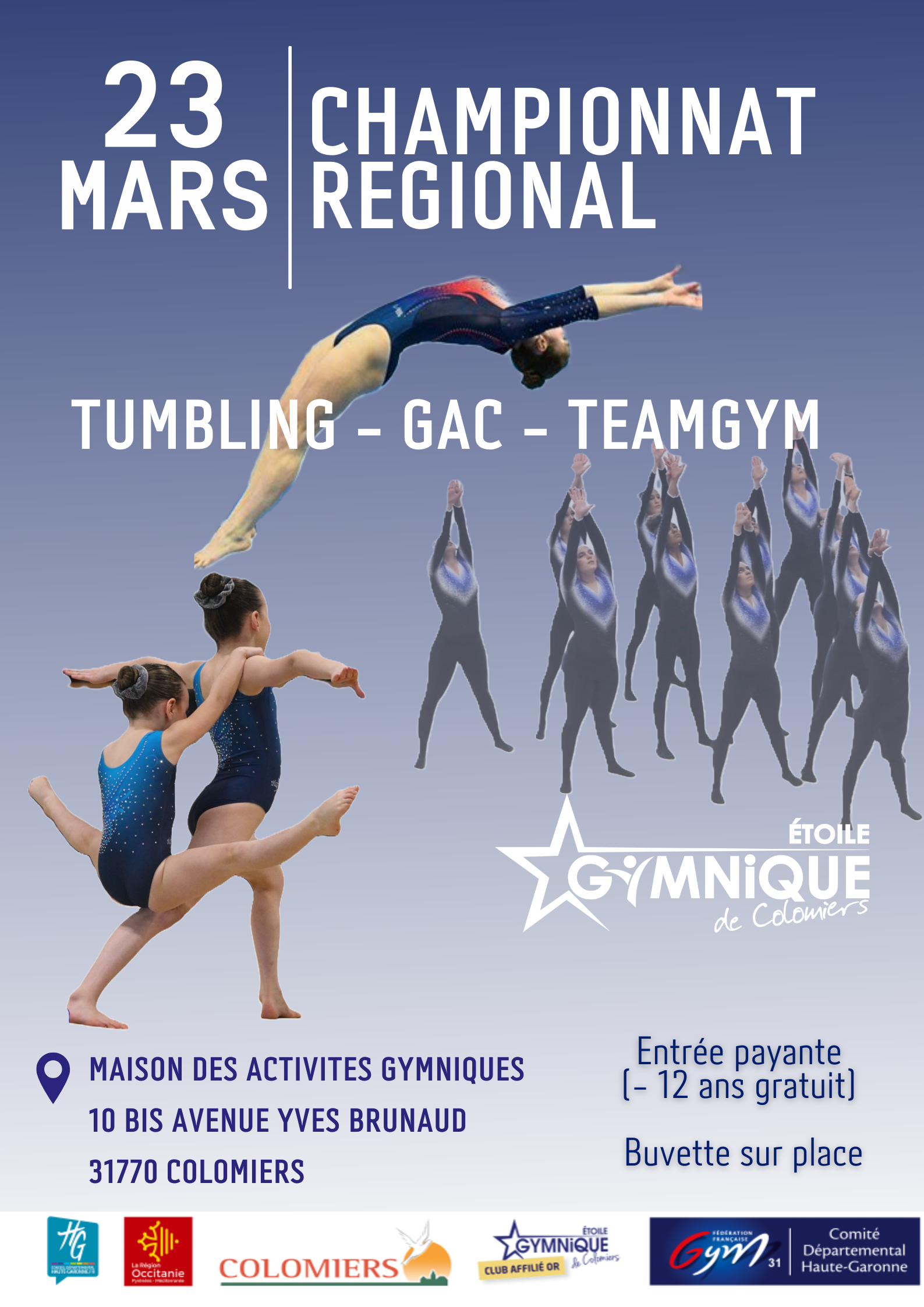 ​TU - FINALE RÉGIONALE DES FÉDÉRAUX LE 23 MARS 2025 À COLOMIERS