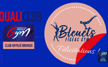 FELICITATIONS A FIGEAC GYM RECONNU CLUB BRONZE QUALICLUB